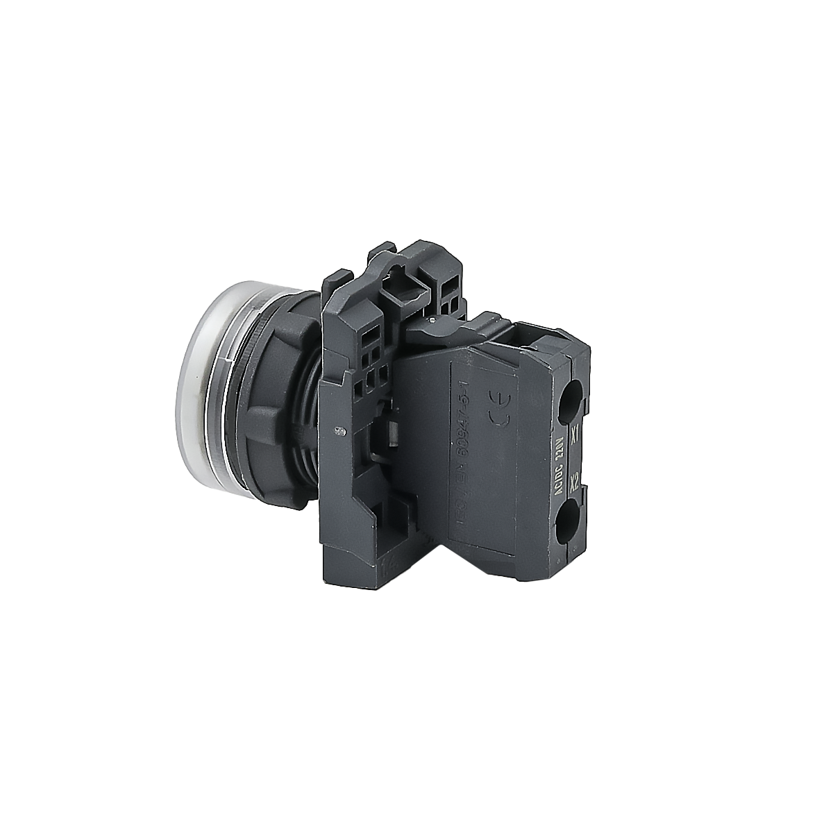Лампа сигнальная белая, 220V AС/DC, IP65, пластик