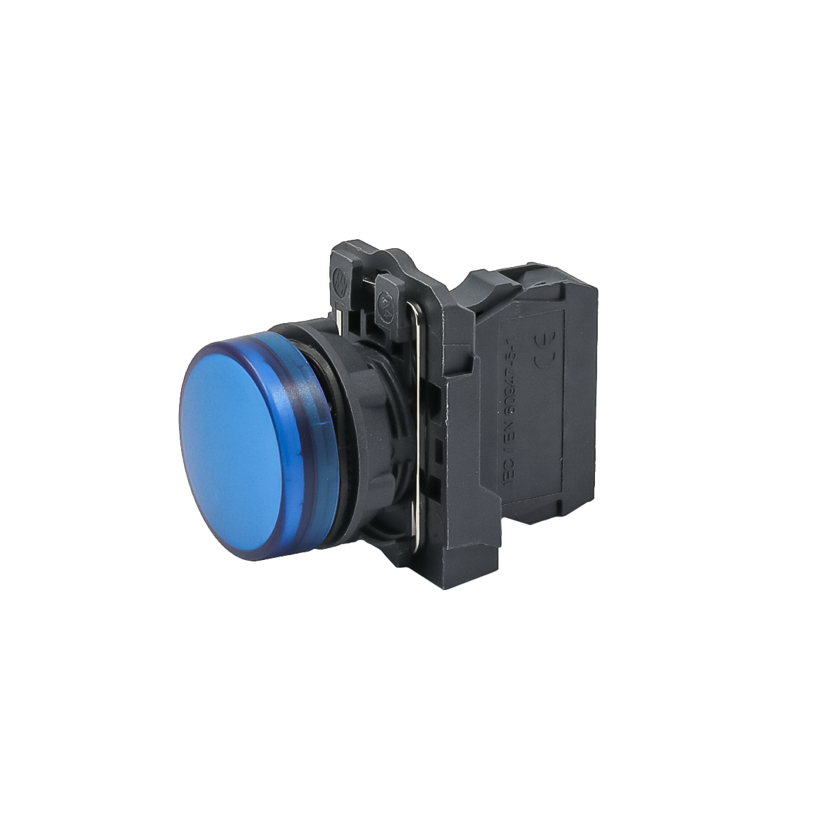 Лампа сигнальная синяя, 24V AС/DC, IP65, пластик