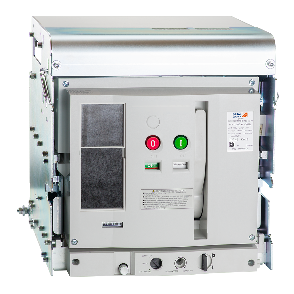 Выключатель автоматический OptiMat A-4000-S4-3P-100-F-MR8.1-B-C2200-M2-P02-S1-06