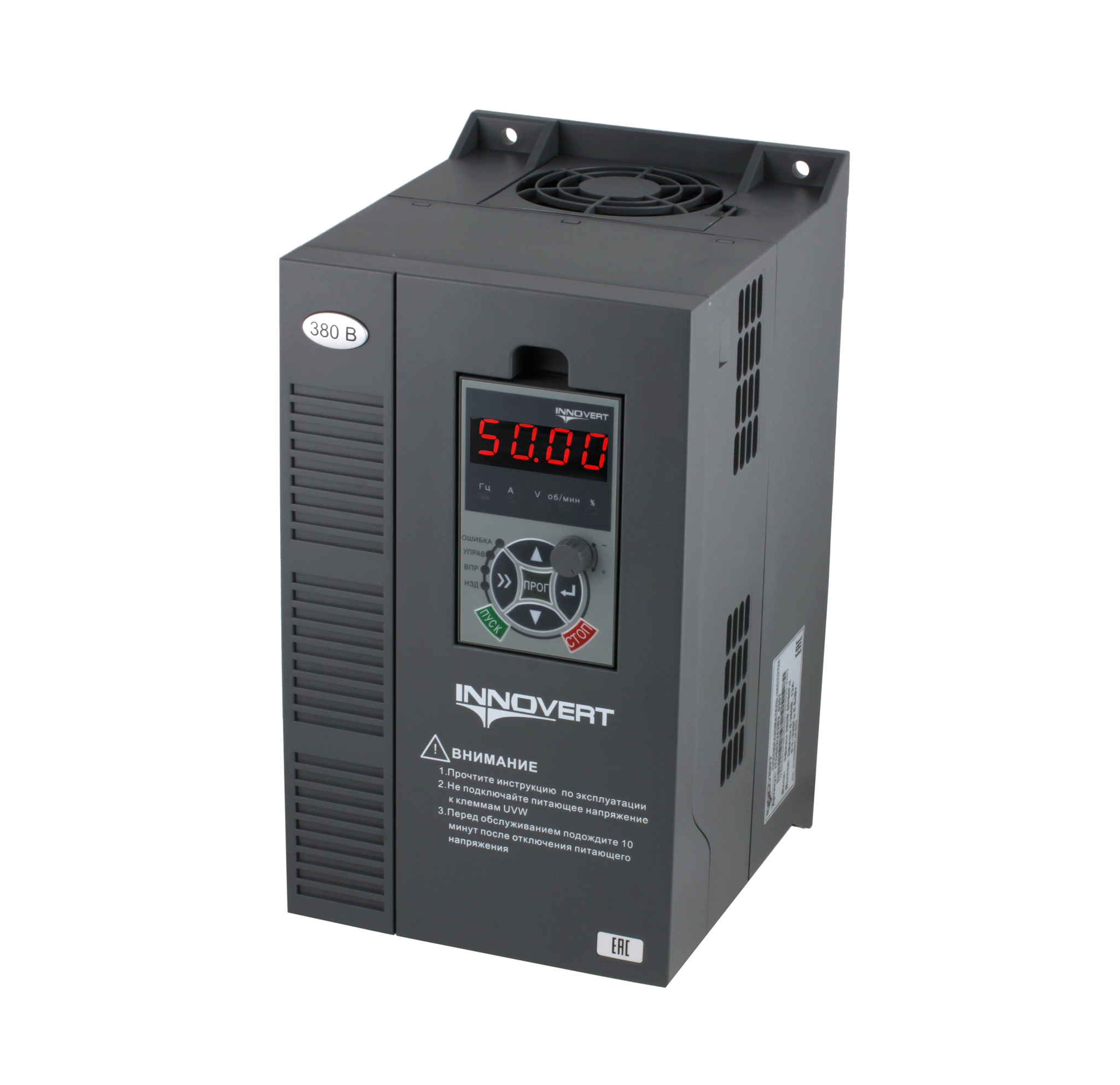 Преобразователь частоты INNOVERT PUMP IHD752P43T (7,5 кВтx380 В), выходной ток 17 А