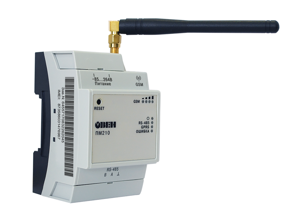 ОВЕН ПМ210 сетевой шлюз для доступа к сервису OwenCloud RS-485  GPRS