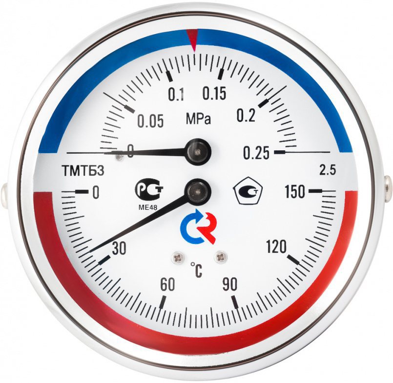 Термоманометры ТМТБ (осевые)
