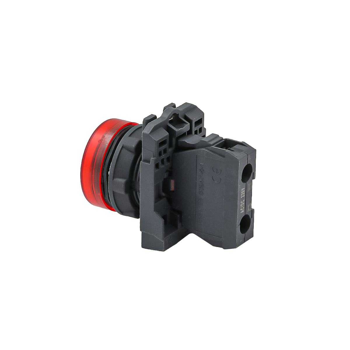 Лампа сигнальная красная, 220V AС/DC, IP65, пластик