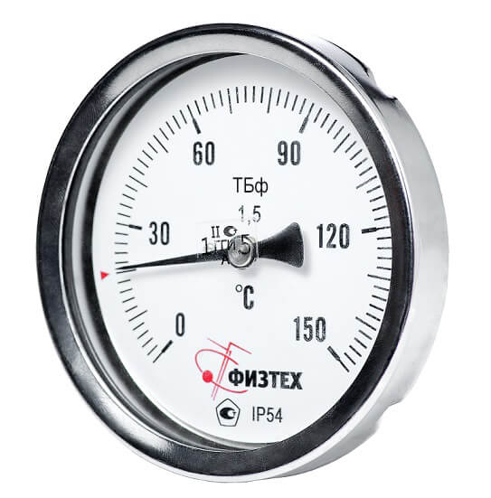 Общетехнические биметаллические термометры ТБф-120 d.160 (Диаметр: 160 мм)