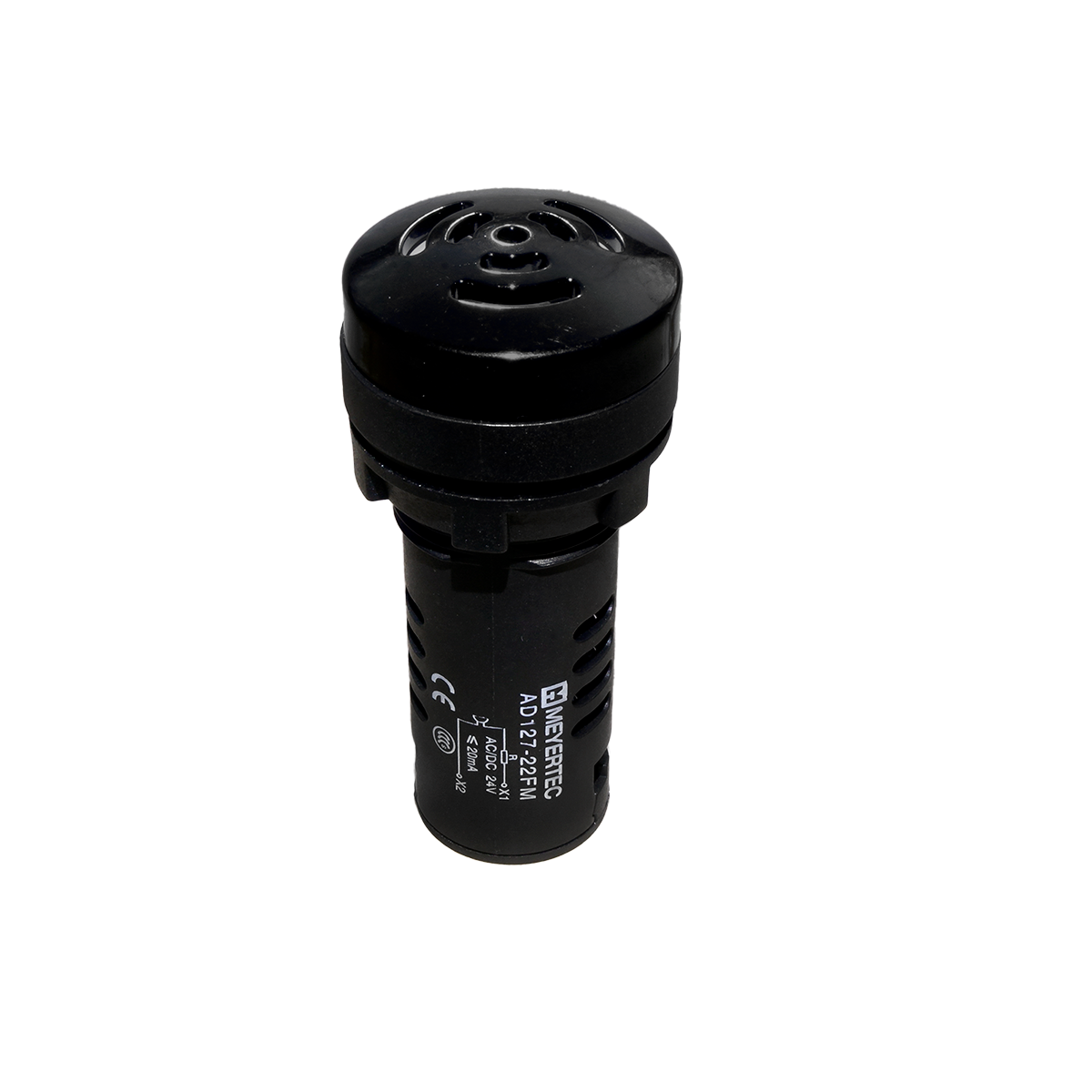 Зуммер без подсветки, 80дБ, черный, 24V AС/DC, IP65, пластик