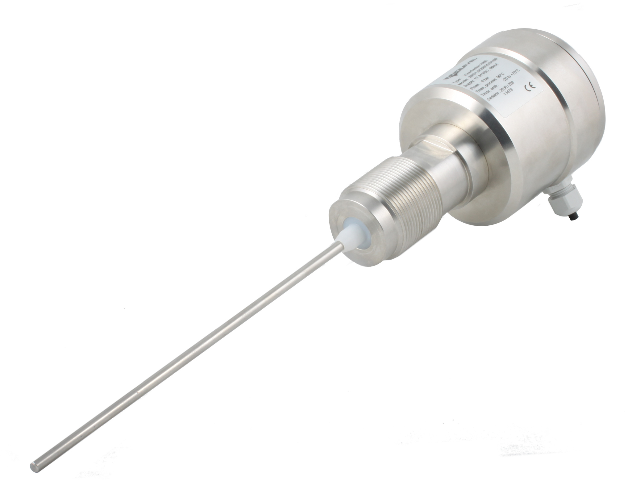Датчик пыли, корпус- нерж. сталь, зонд 150 мм -20 +90 С, Pmax=6 bar, 24 VDC, IP 67, соединение- резьба G 1/2" нерж. сталь, выходной сигнал- 4-20 mA, кабельные вводы 2 х M16