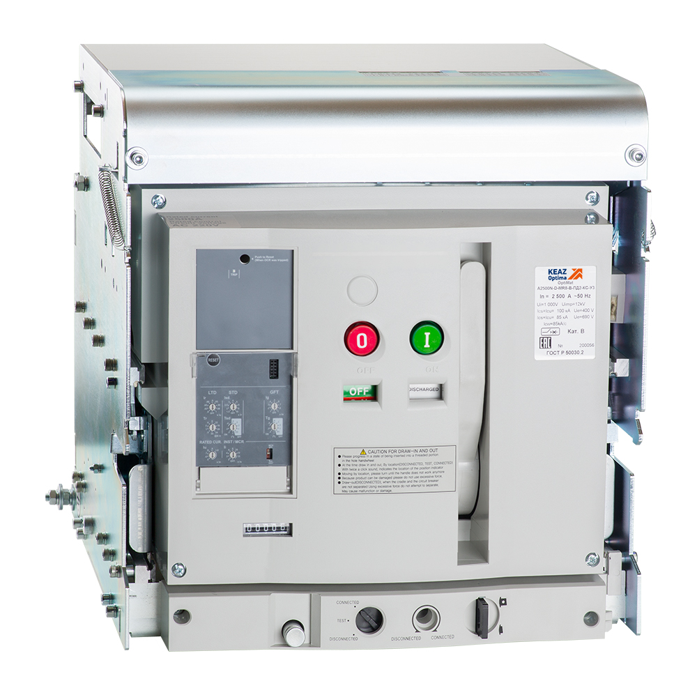 Выключатель автоматический OptiMat A-2500-S4-4P-100-D-MR7.0-B-C2220-M2-P01-S1-03