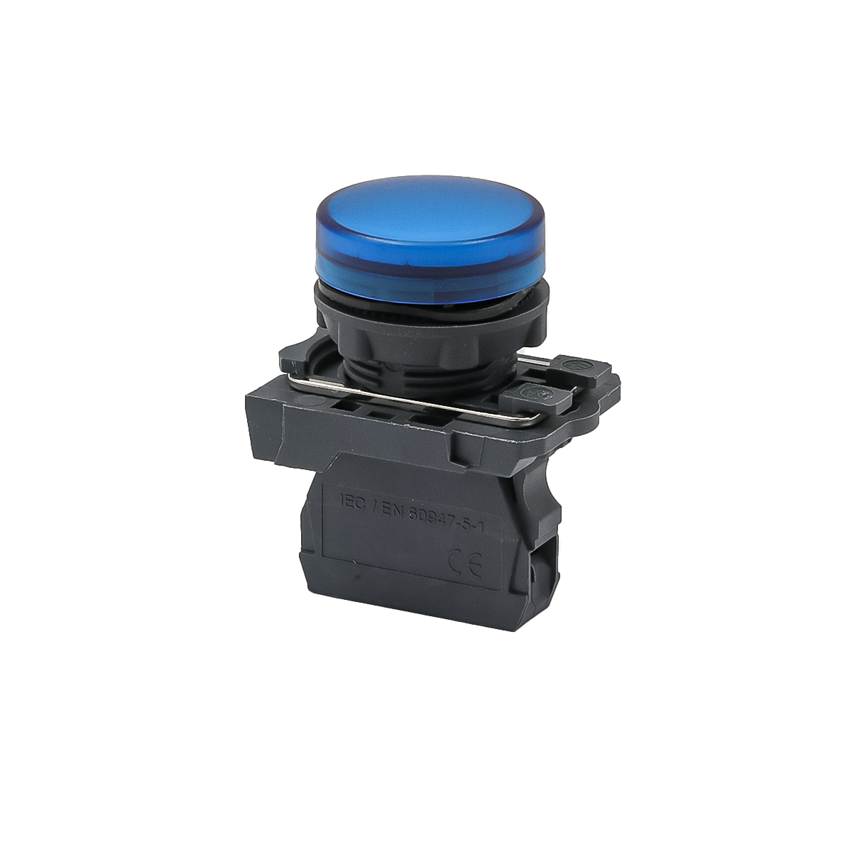 Лампа сигнальная синяя, 24V AС/DC, IP65, пластик