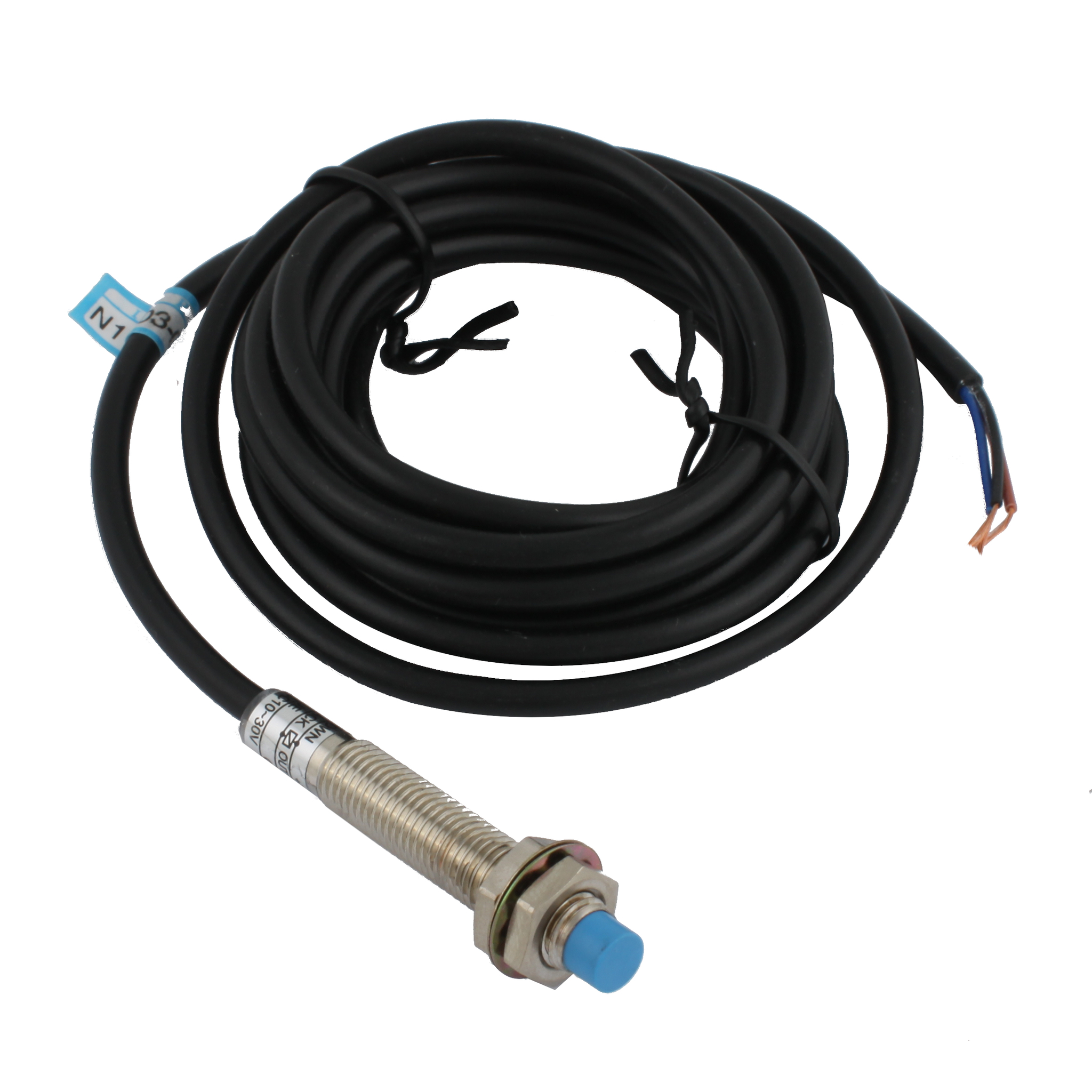 INNOCONT Индуктивный датчик, M8x1, L=49 мм, неэкранированный, зона срабатывания 2 мм, -25 +60 С, 12…24 VDC, IP65, выход: PNP NO, макс. ток 200 мА, кабель 2 м SL-8P2C
