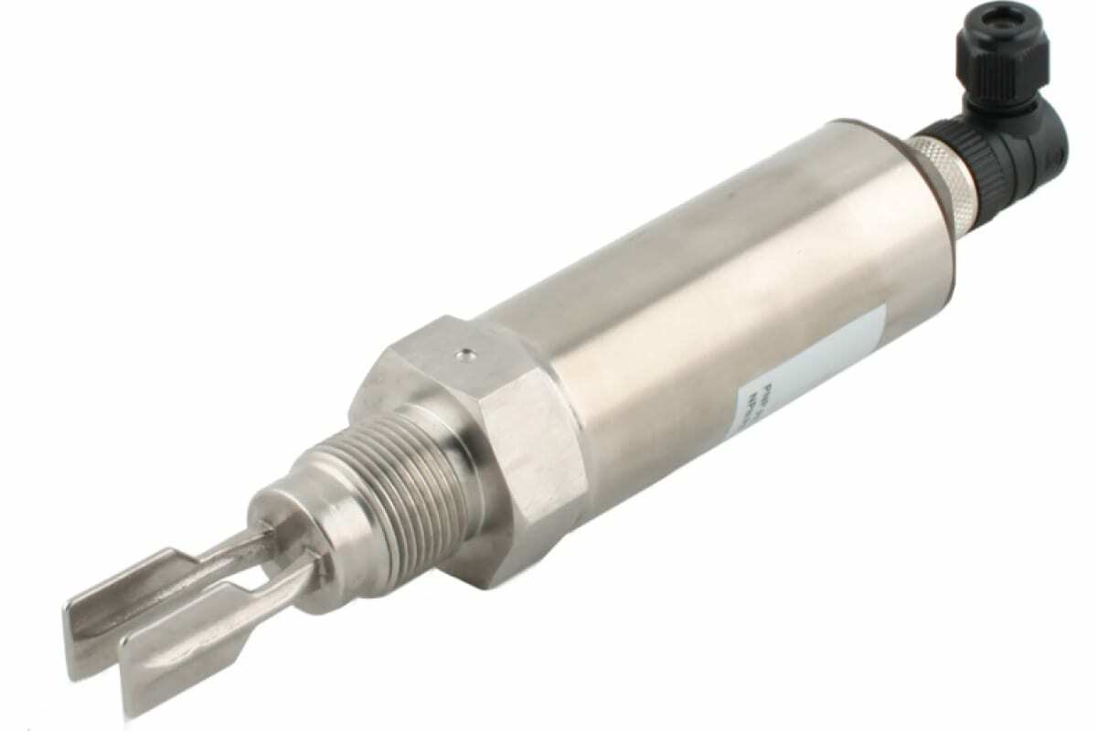 Вибрационный датчик предельного уровня жидкостей, -40 +150°С, Pmax=40 bar, 12 - 55 VDC, IP65, соединение- резьба 3/4'' PT(коническая), удлинение 40 мм, нерж. сталь 316L, выход PNP/NPN, разъем DIN 43650