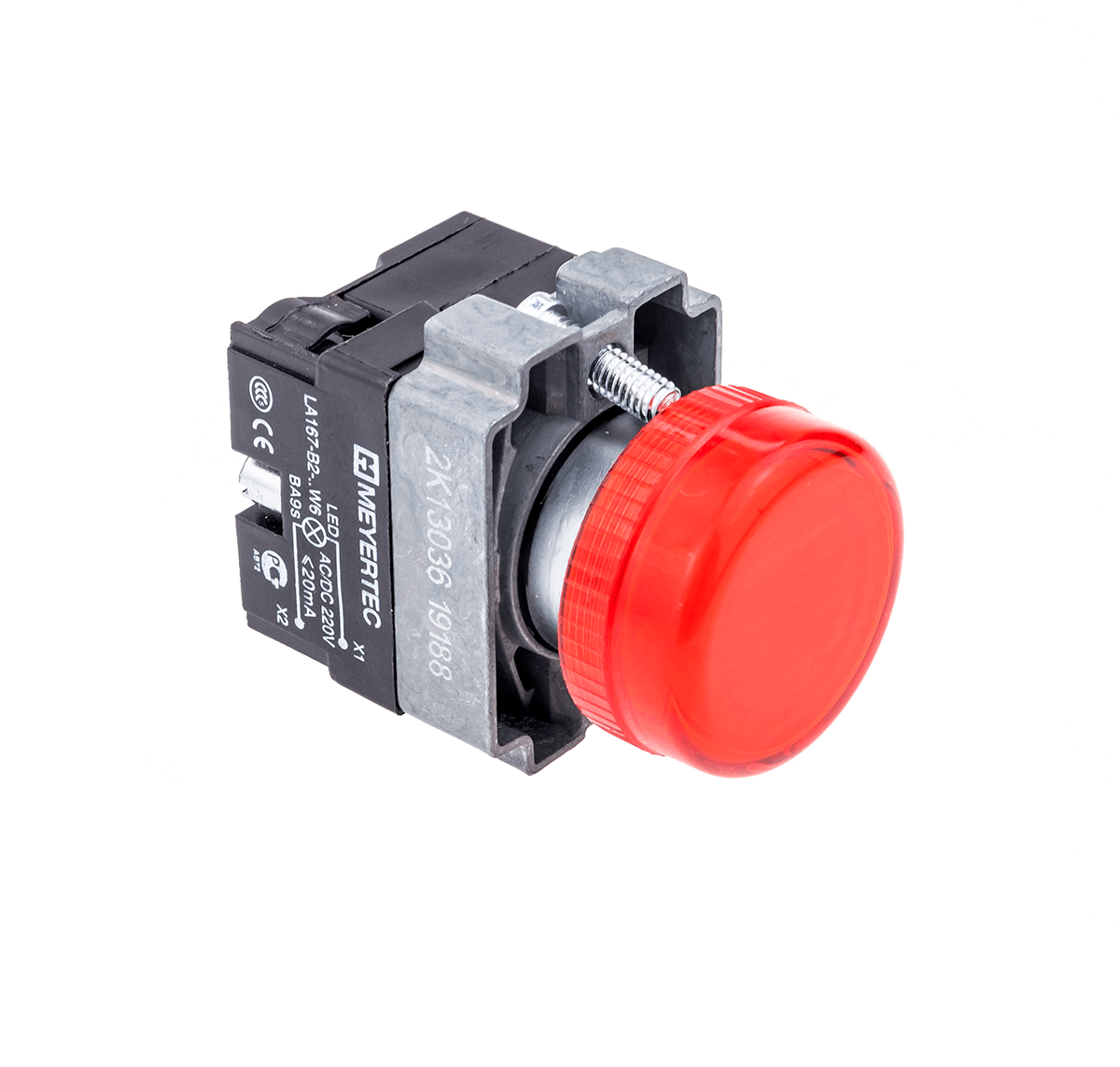 Сигнальная лампа красный, 220V AC/DC