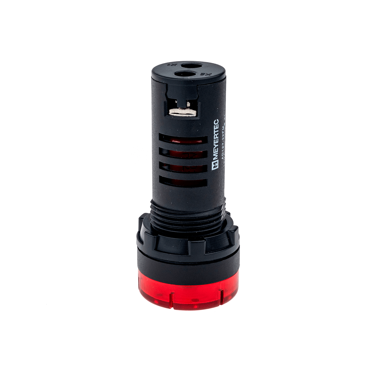 Зуммер с подсветкой, 80дБ, красный, 220V AС, IP40, пластик