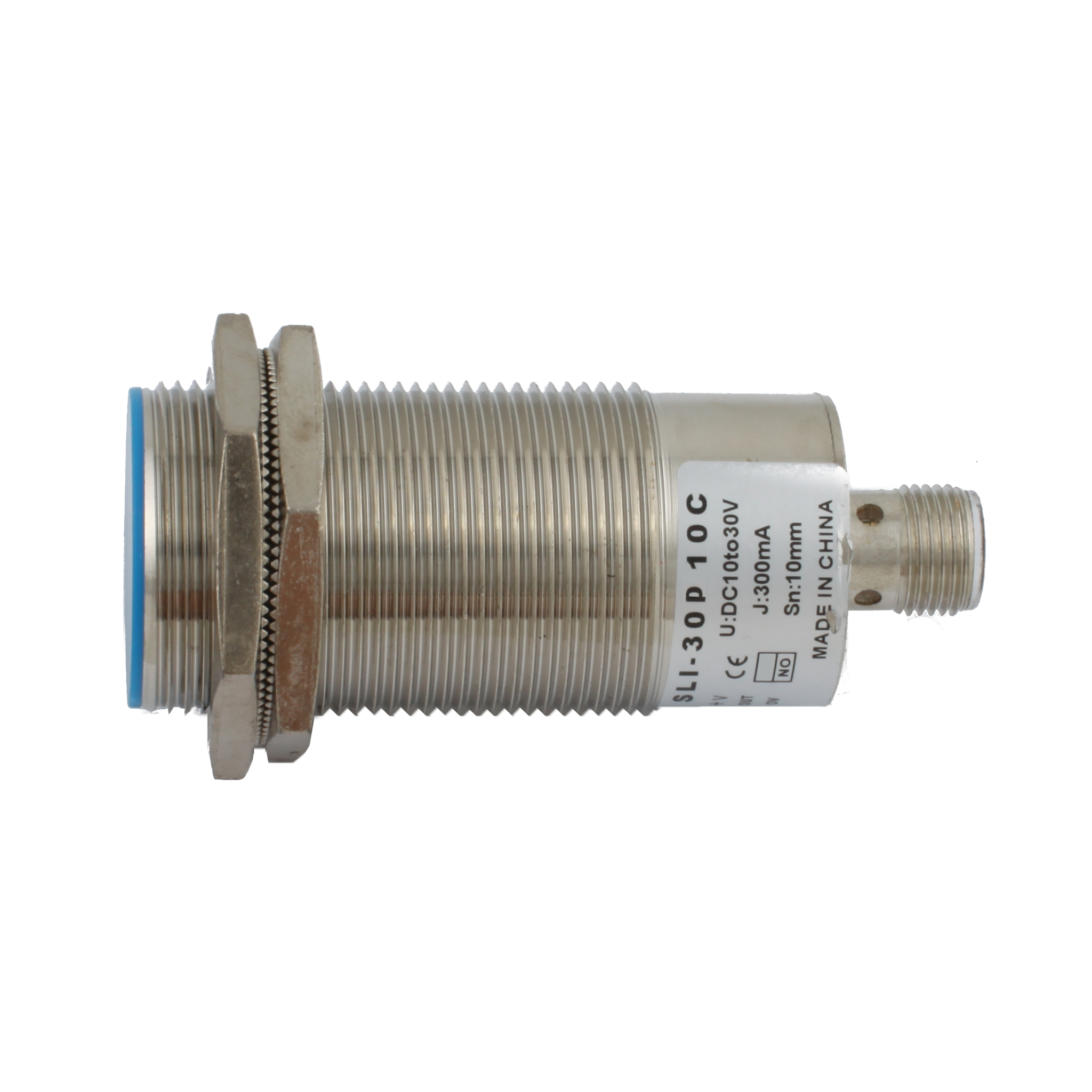 INNOCONT Индуктивный датчик, M30x1,5, L=78 мм, экранированный, зона срабатывания 10 мм, -25 +60 С, 12…24 VDC, IP67, выход: PNP NO, макс. ток 200 мА, разъем M12 SLI-30P10C