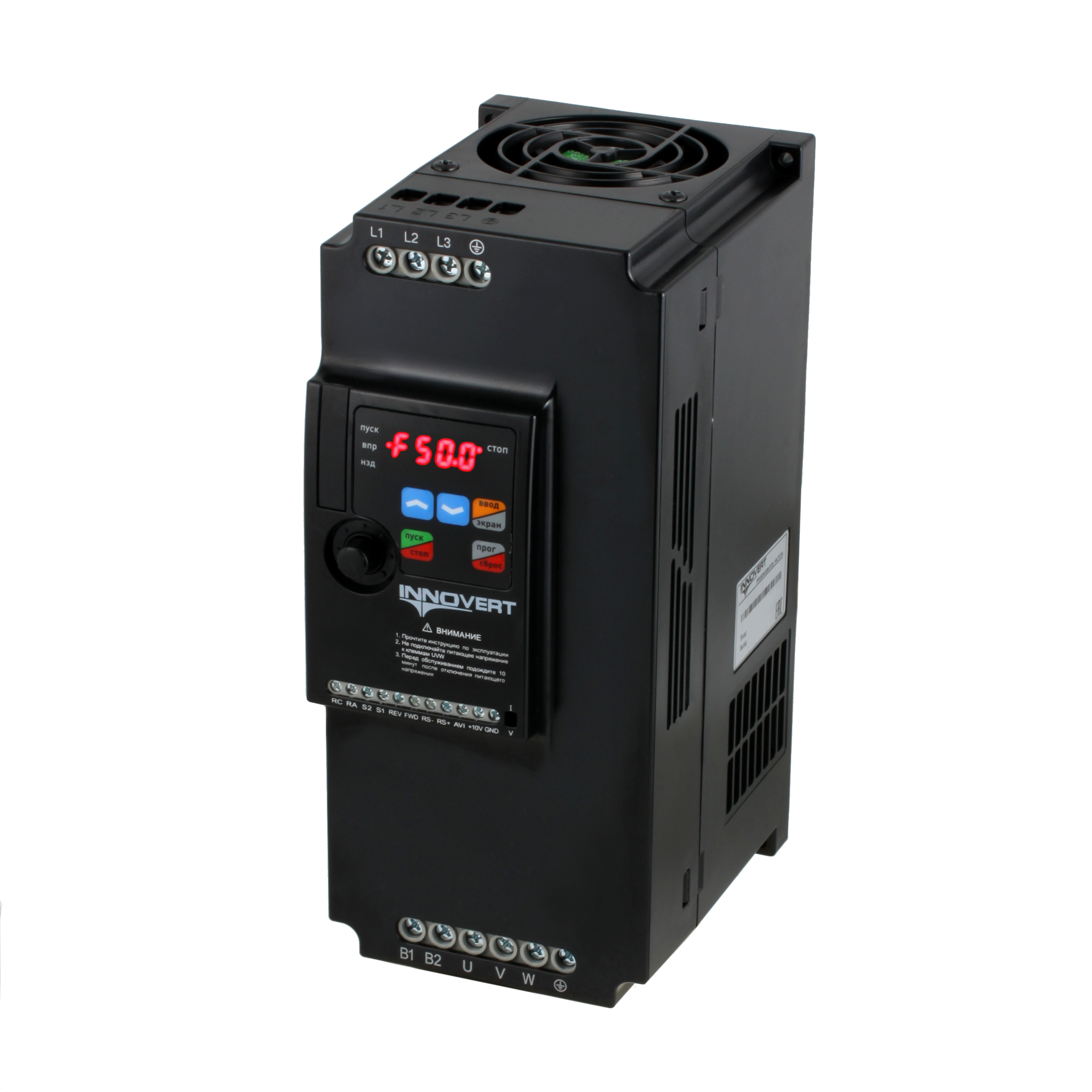 Преобразователь частоты INNOVERT VENT IVD113B43E (11,0 кВтx380 В), выходной ток 24 А