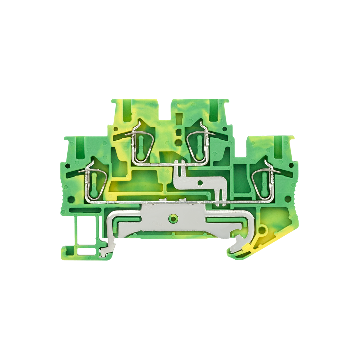 Клемма пружинная двухуровневая "Земля", 2.5 мм²