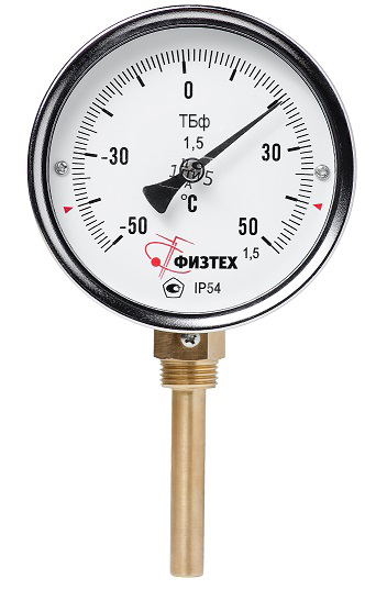 Общетехнические биметаллические термометры ТБф-120 d.100 (Диаметр: 100 мм)