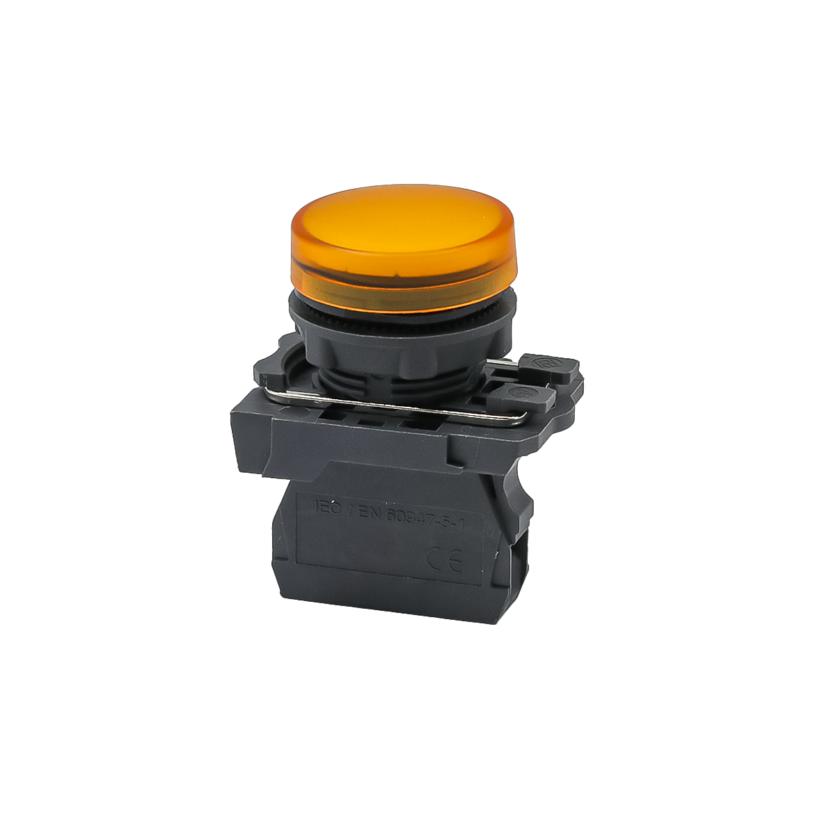 Лампа сигнальная желтая, 24V AС/DC, IP65, пластик