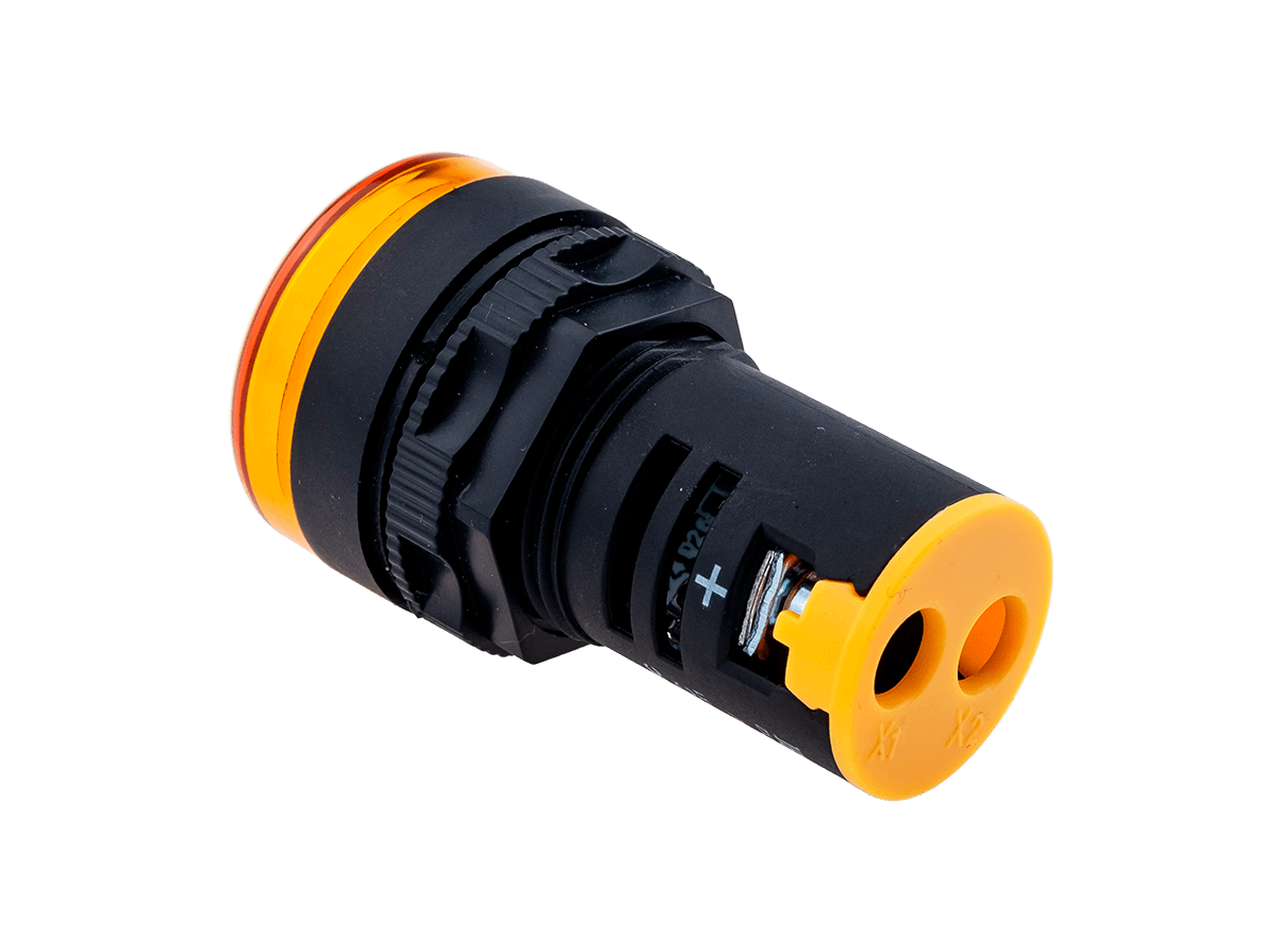 Индикатор напряжения, 5-60V DC, желтый