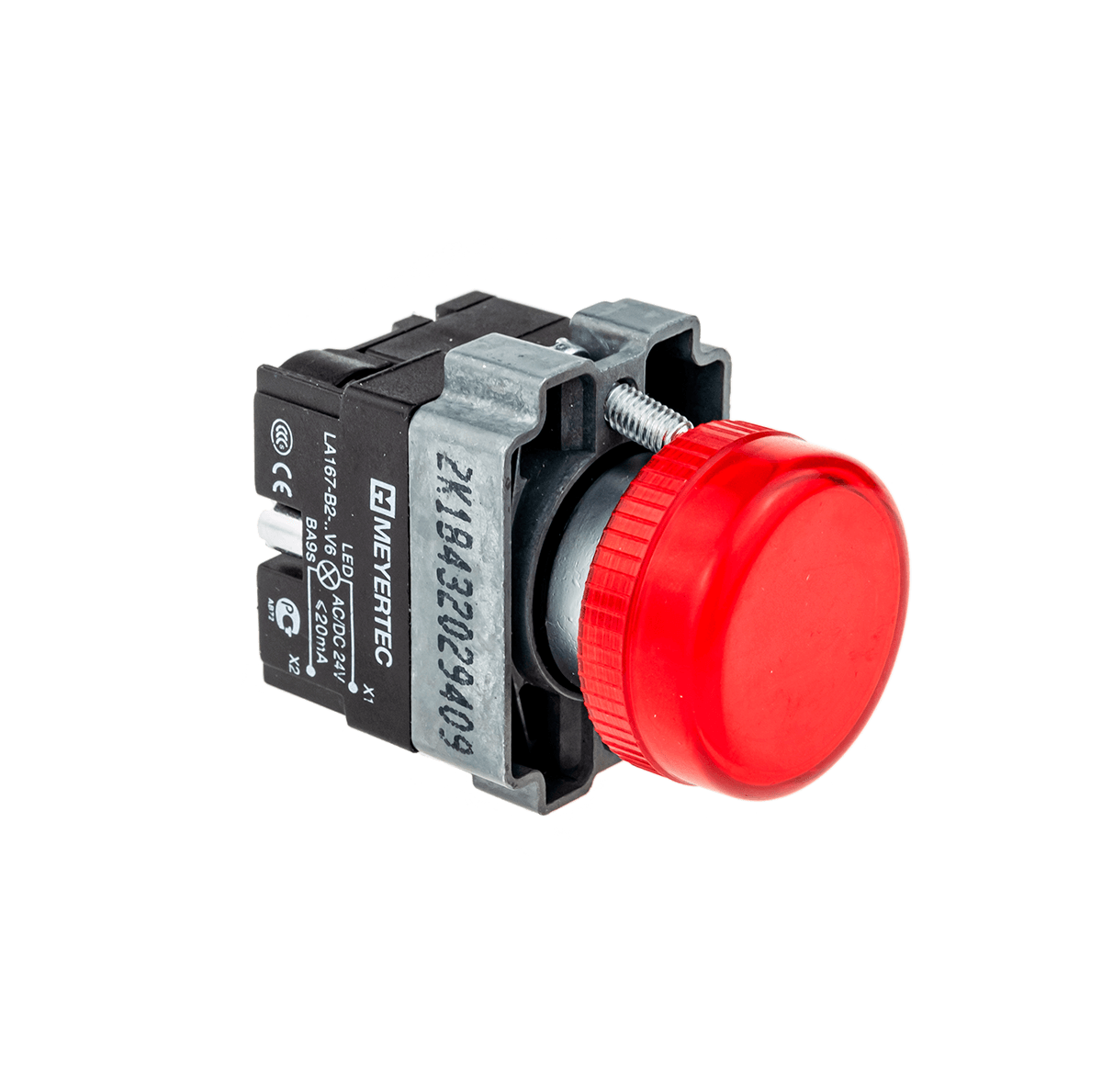 Сигнальная лампа красный, 24V AC/DC