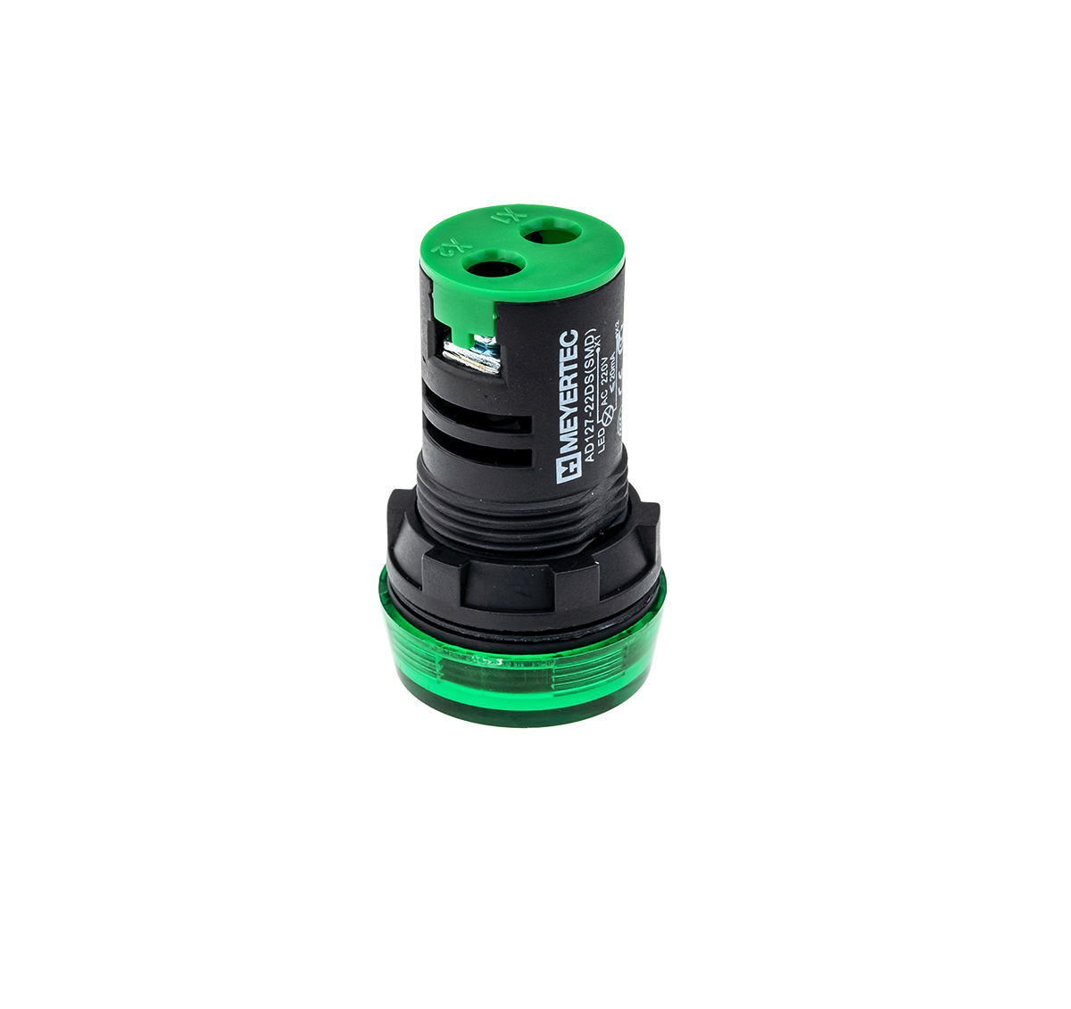 Сигнальная LED лампа, зеленый, 110V AC/DC IP65