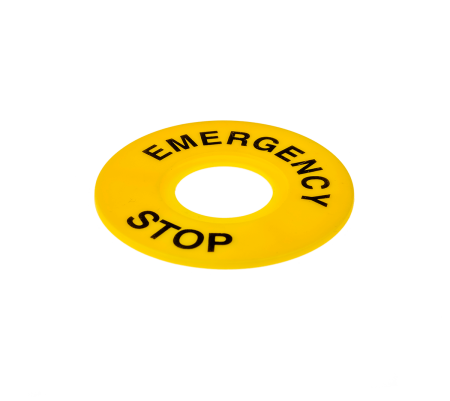 Табличка "Emergency Stop" 60мм (уп. 2 шт.)