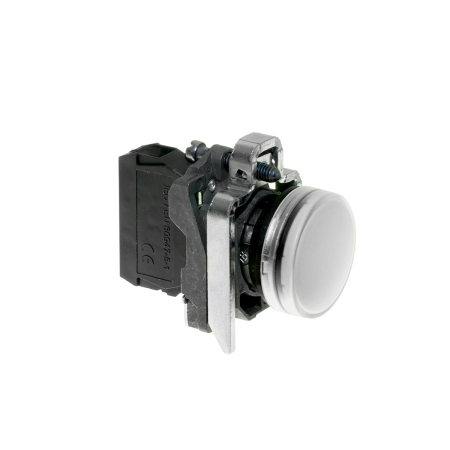 Лампа сигнальная белая, 220V AС/DC, IP65, металл