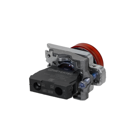 Лампа сигнальная красная, 220V AС/DC, IP65, металл