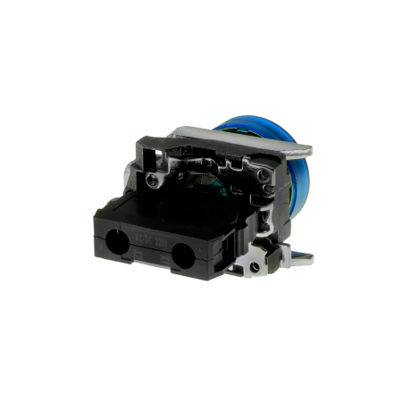 Лампа сигнальная синяя, 220V AС/DC, IP65, металл