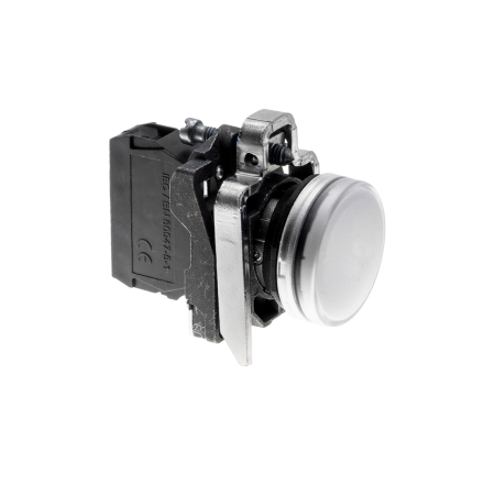 Лампа сигнальная белая, 24V AС/DC, IP65, металл