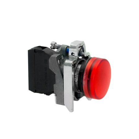 Лампа сигнальная красная, 24V AС/DC, IP65, металл
