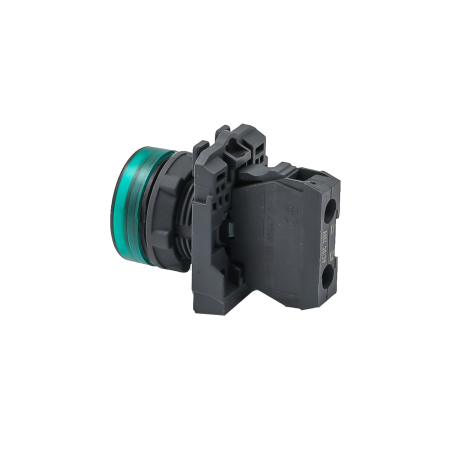 Лампа сигнальная зеленая, 220V AС/DC, IP65, пластик