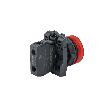 Лампа сигнальная красная, 220V AС/DC, IP65, пластик