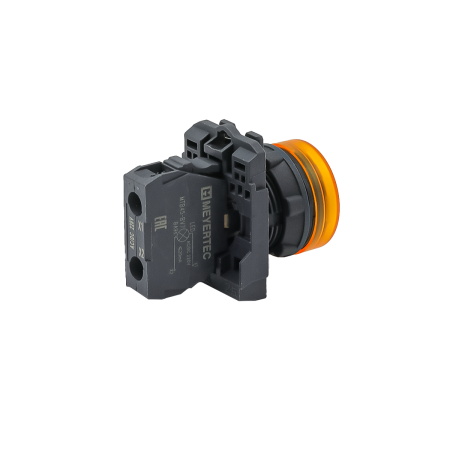Лампа сигнальная желтая, 220V AС/DC, IP65, пластик