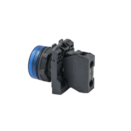 Лампа сигнальная синяя, 220V AС/DC, IP65, пластик