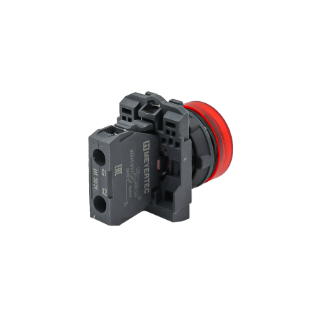 Лампа сигнальная красная, 24V AС/DC, IP65, пластик
