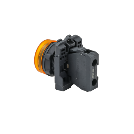 Лампа сигнальная желтая, 24V AС/DC, IP65, пластик