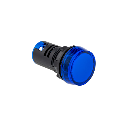 Сигнальная LED лампа, синий, 110V AC/DC IP65
