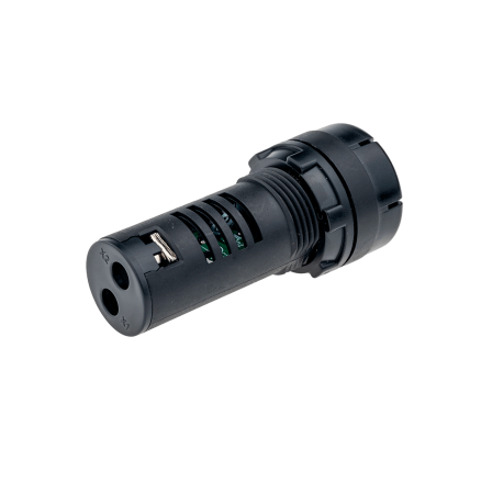Зуммер, 80дБ, черный, 220V AС, IP40, пластик