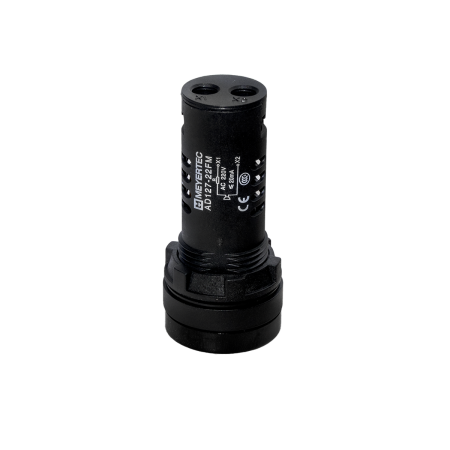 Зуммер без подсветки, 80дБ, черный, 220V AС, IP65, пластик