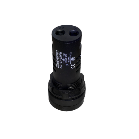 Зуммер без подсветки, 80дБ, черный, 24V AС/DC, IP65, пластик