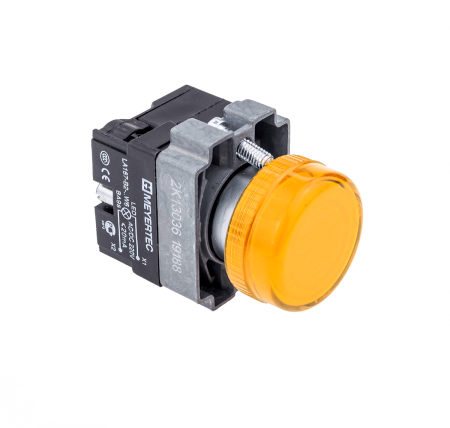 Сигнальная лампа желтый, 220V AC/DC