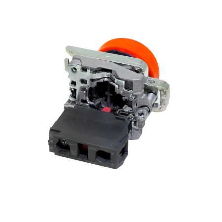 Кнопка красная в кожухе, 1NС, IP66, металл