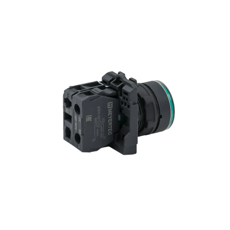 Кнопка зеленая с подсветкой, 1NO, 220V AC/DC, IP65, пластик