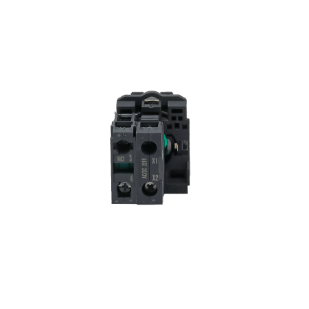 Кнопка зеленая с подсветкой, 1NO, 220V AC/DC, IP65, пластик
