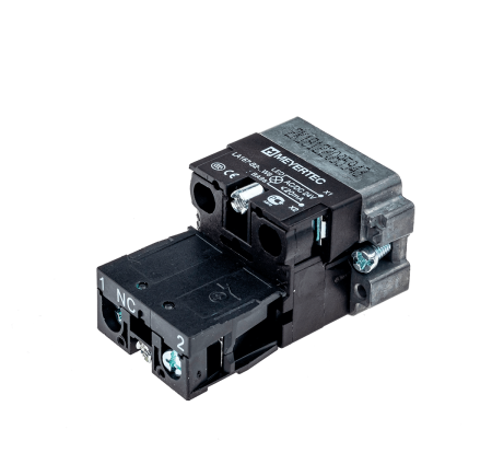 Основание с подсветкой 1NC красный 24V, металл
