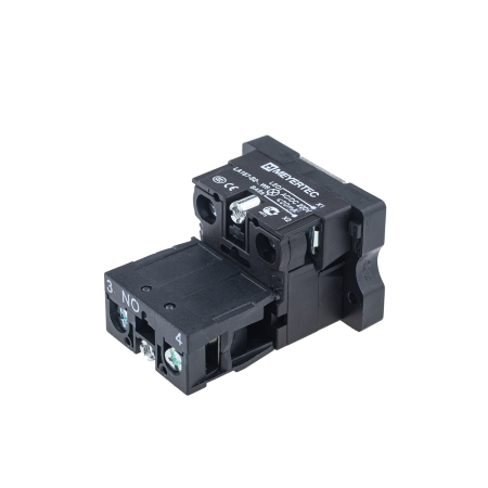 Основание с подсветкой 1NO желтый 220V, пластик