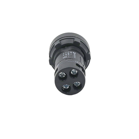 Кнопка белая выступающая с подсветкой, 1NO, 220V AC, IP54, пластик
