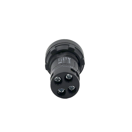Кнопка белая выступающая с подсветкой, 1NO, 24V AC/DC, IP54, пластик