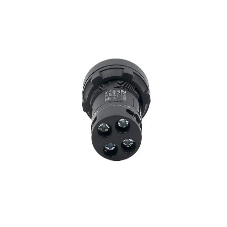 Кнопка синяя выступающая с подсветкой, 1NO, 24V AC/DC, IP54, пластик