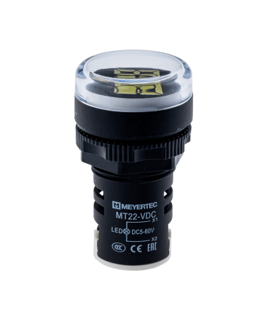 Индикатор напряжения, 5-60V DC, белый